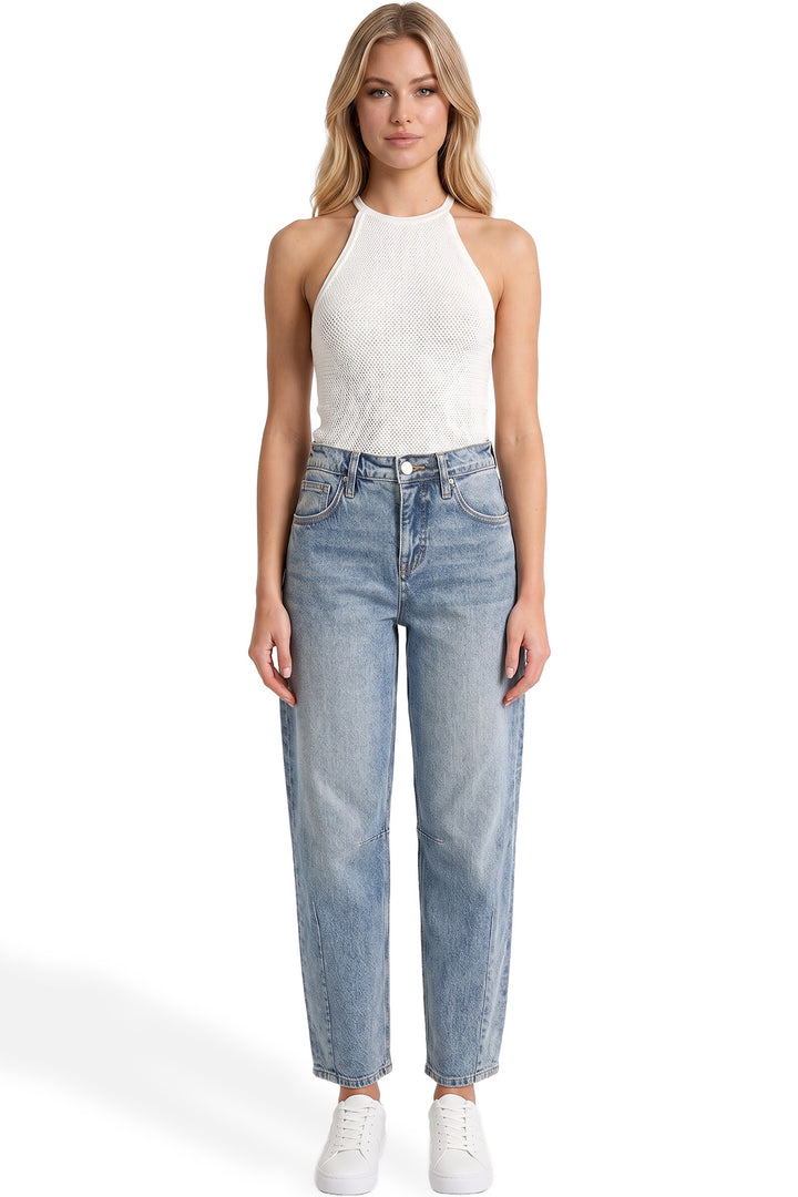 High Rise Barrel Jeans