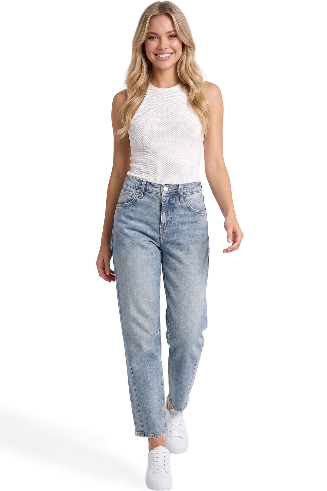 High Rise Barrel Jeans