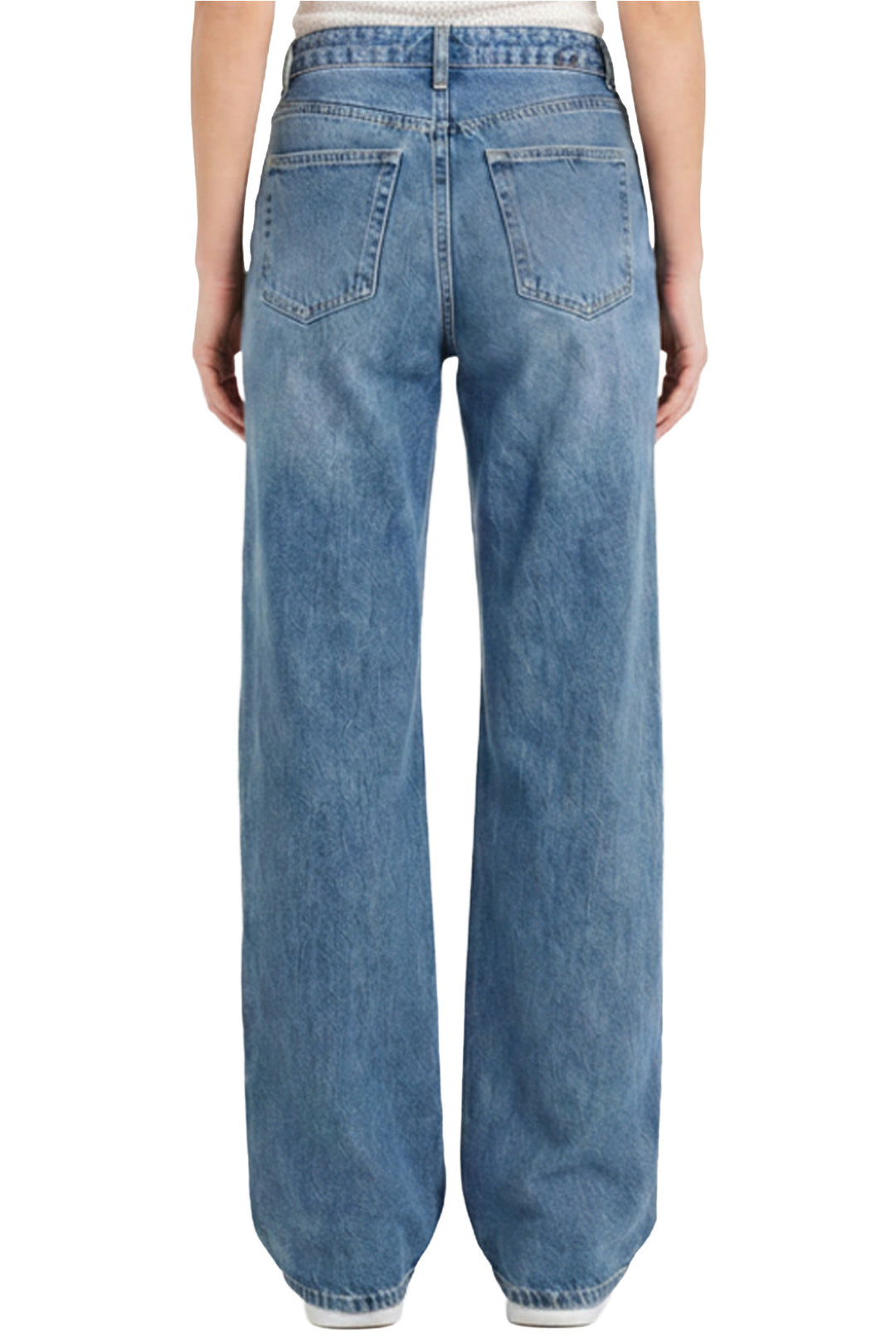 Plus Chloe High Rise Wide Leg Jeans with Studs-ZP823700-08M