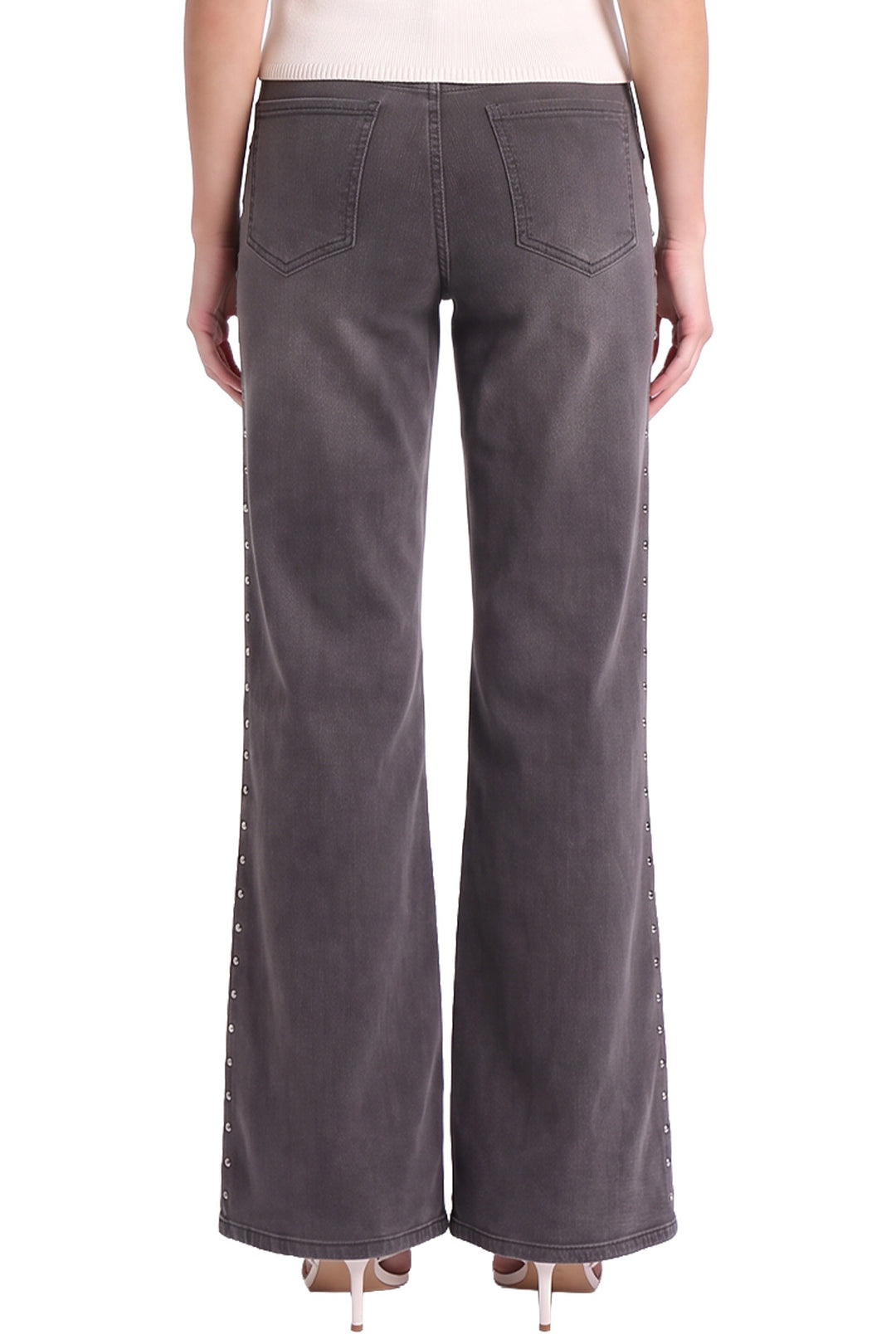 Chloe Wide Leg With Studs Jeans