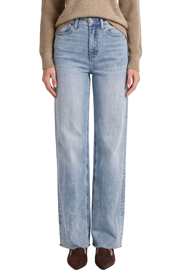 Hailey Wide Leg Jeans - Light