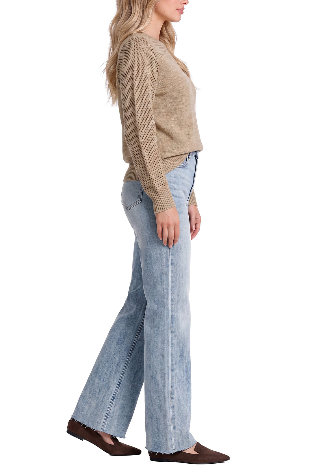 Hailey Wide Leg Jeans - Light