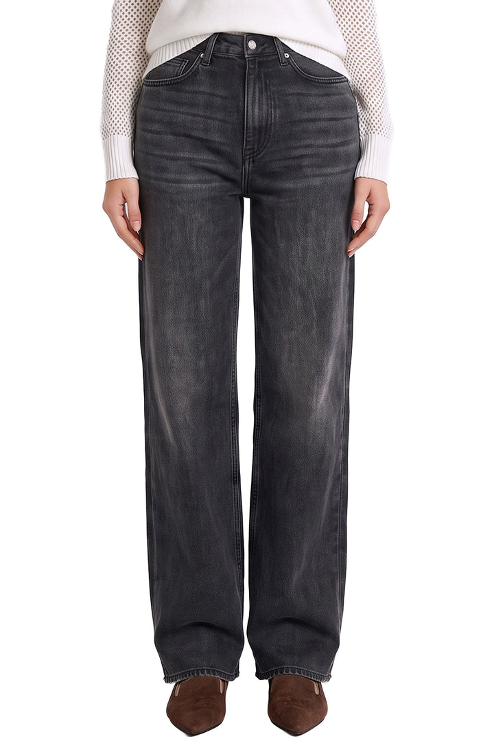 Hailey Wide Leg Jeans - Black