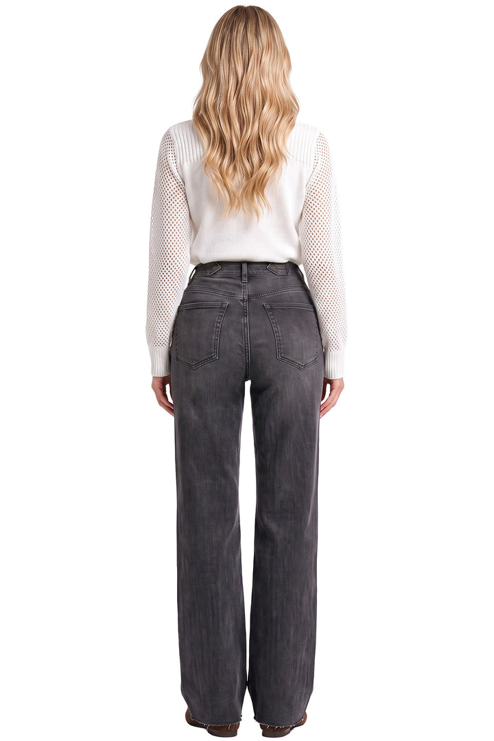 Hailey Wide Leg Jeans - Black