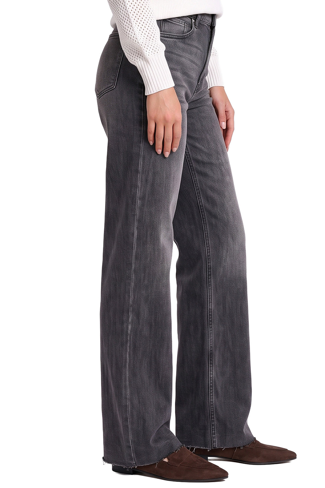 Hailey Wide Leg Jeans - Black