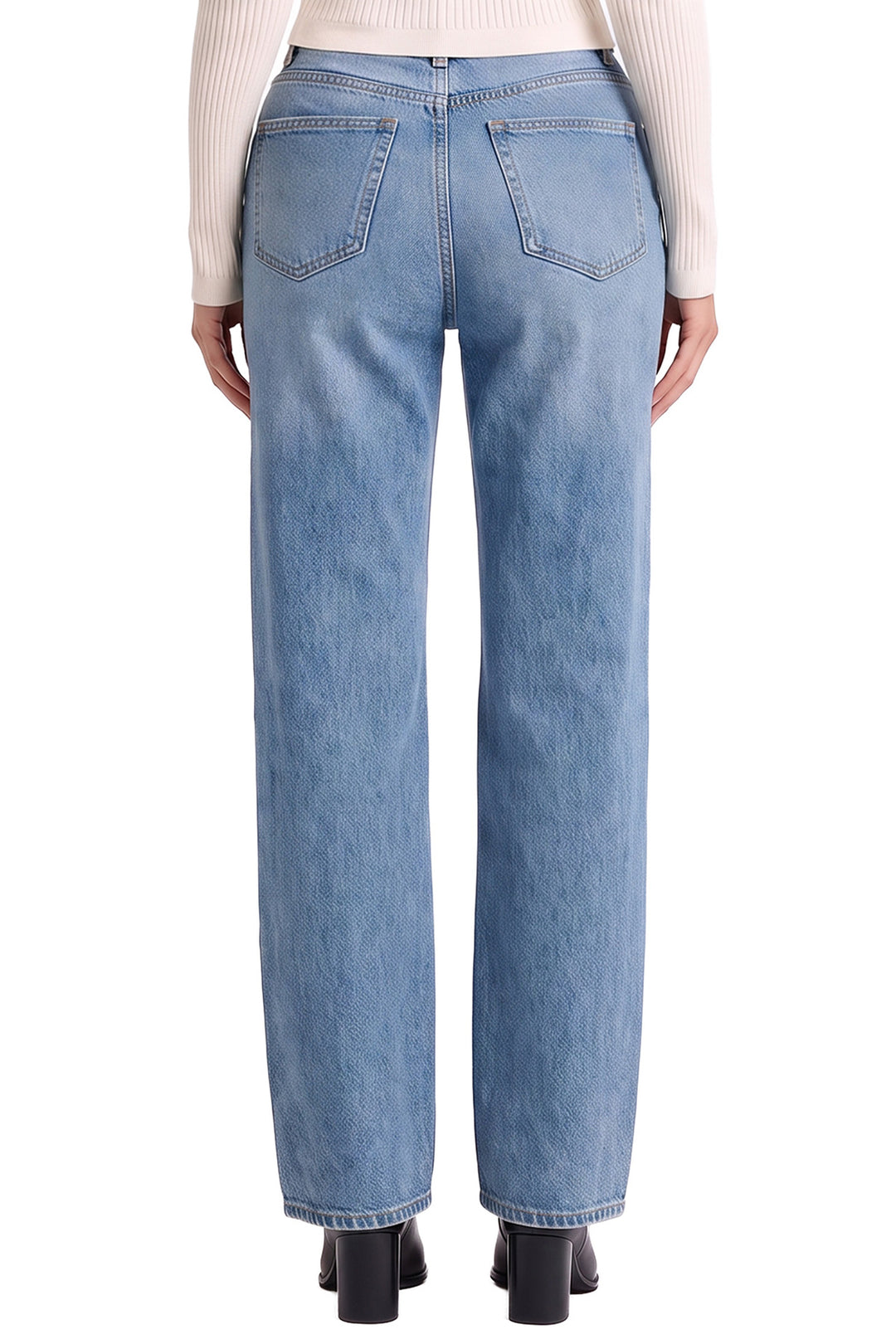 Hailey Wide Leg Studded Jeans