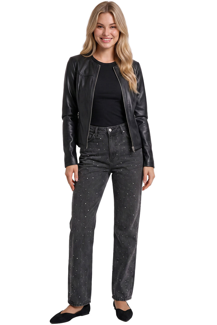 Stella Barrel Studded Jeans