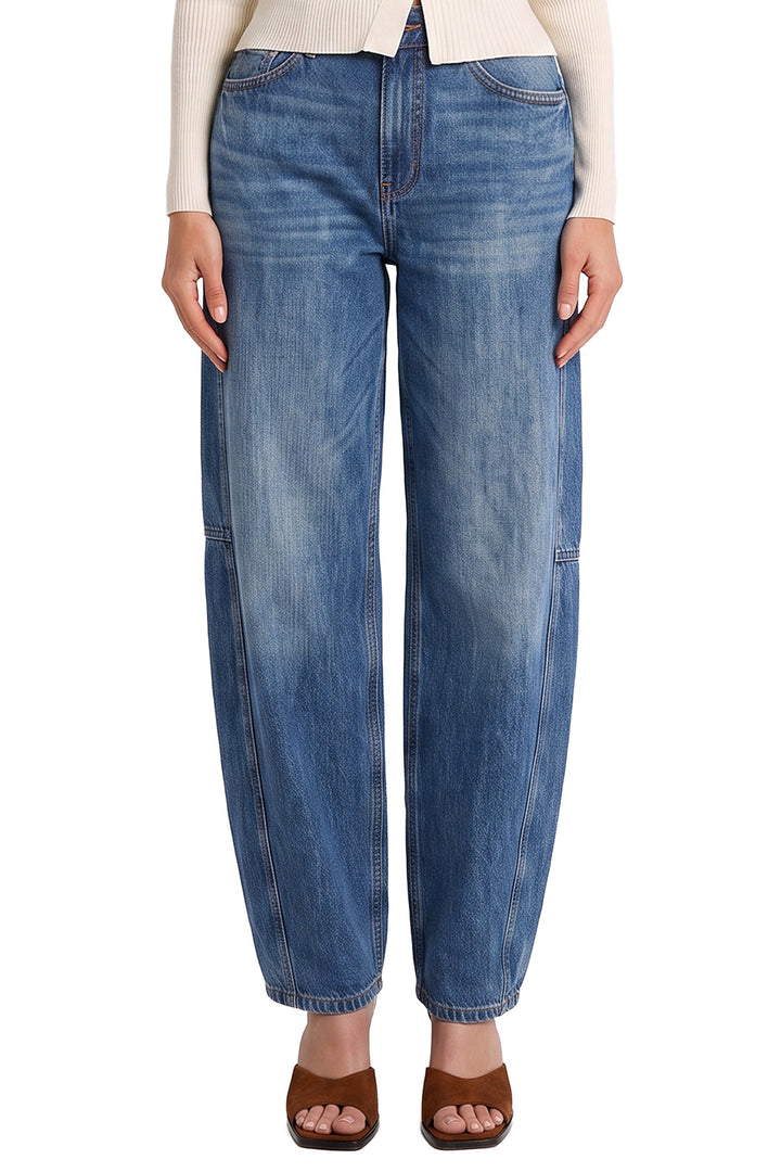 Stella Barrel Jeans with Seam Detail