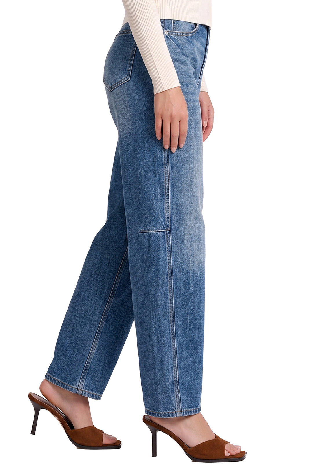 Stella Barrel Jeans with Seam Detail