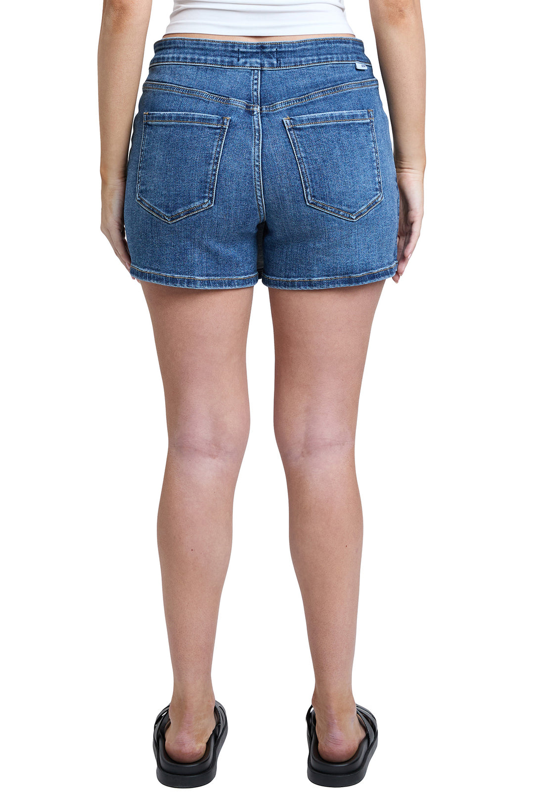 Asymmetrical Denim Skort