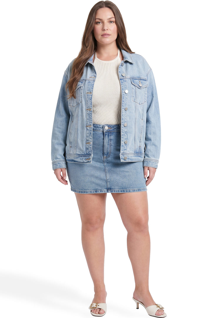 Plus Boyfriend Denim Jacket