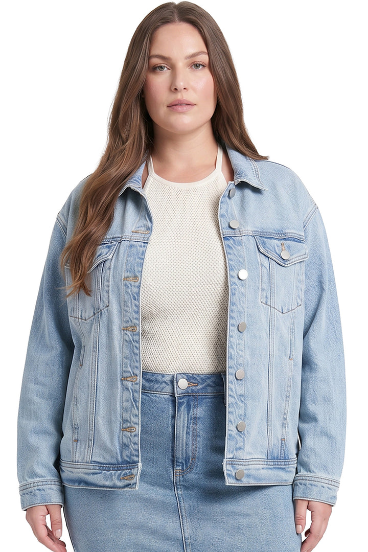 Plus Boyfriend Denim Jacket