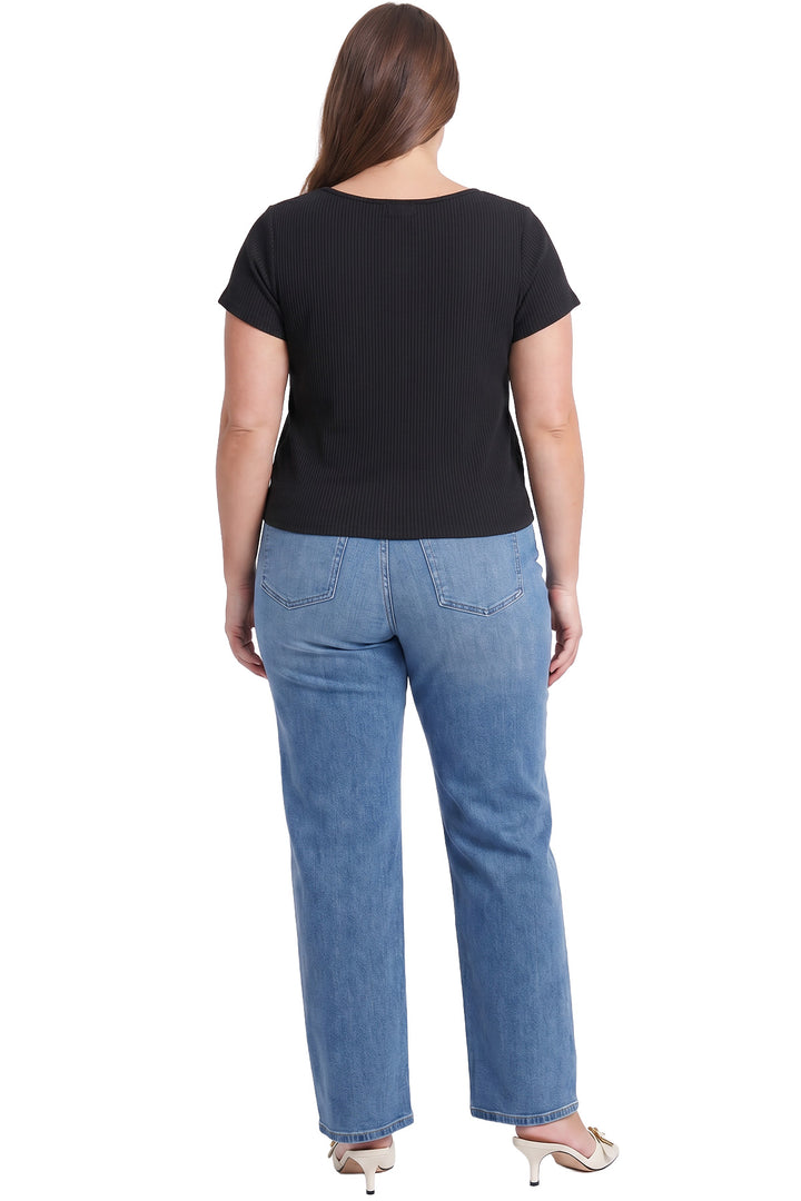 Plus Hailey High Rise Wide Leg Jeans