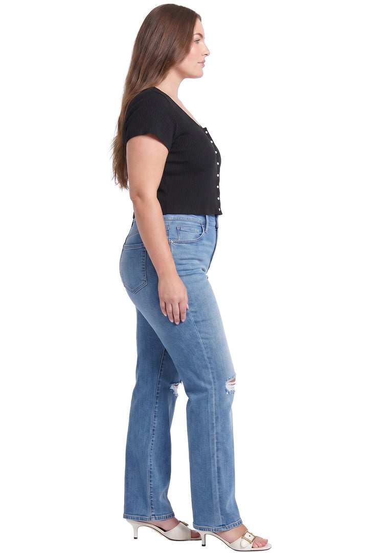 Plus Hailey High Rise Wide Leg Jeans