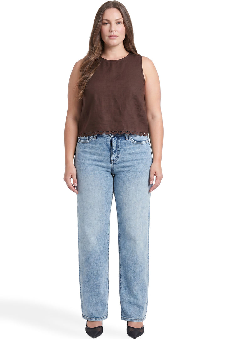 Plus Hailey High Rise Wide Leg Jeans