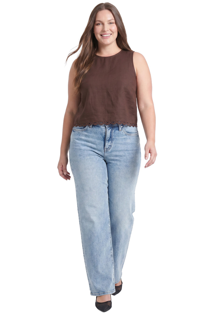 Plus Hailey High Rise Wide Leg Jeans