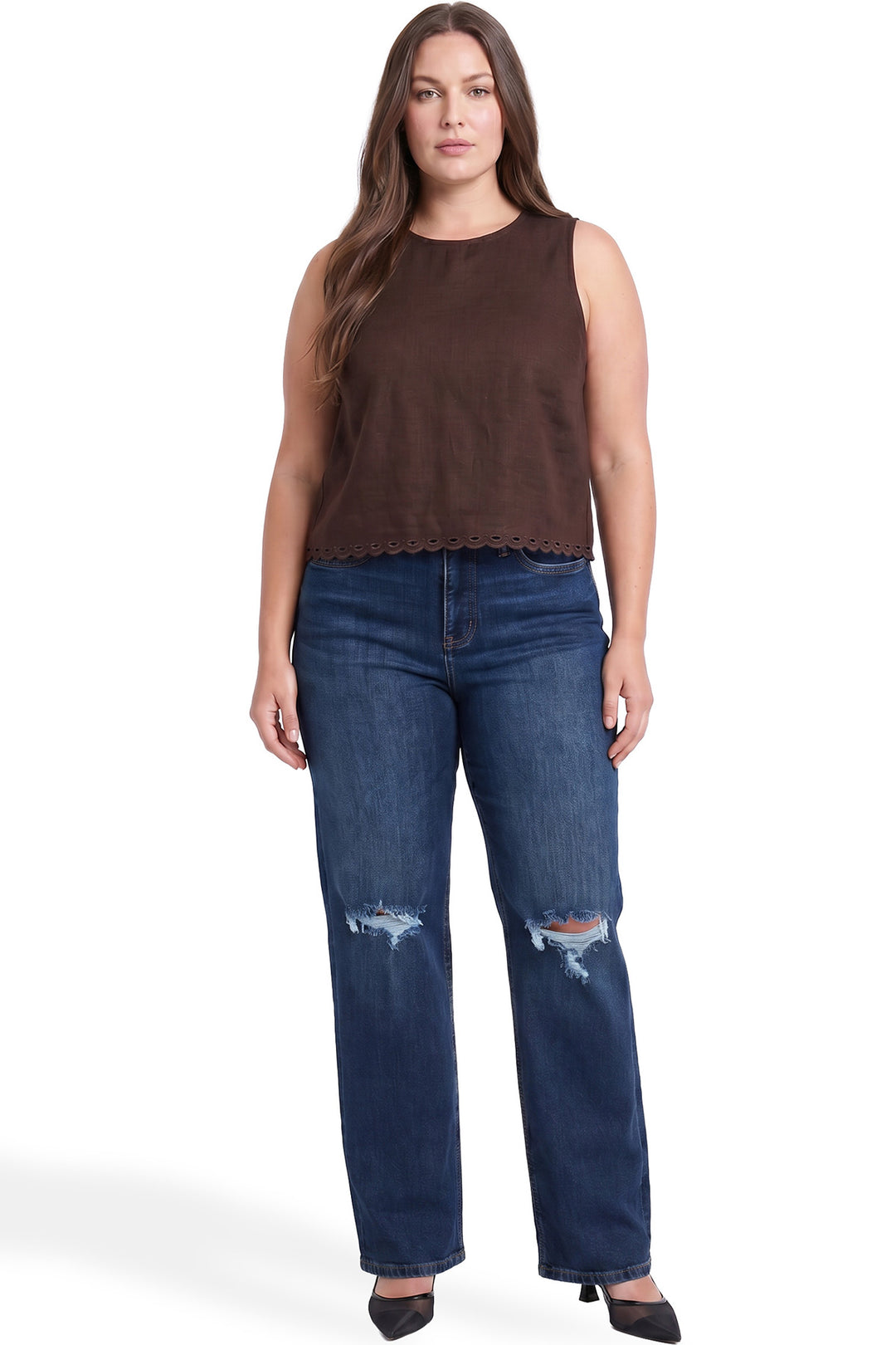 Plus Hailey High Rise Wide Leg Jeans