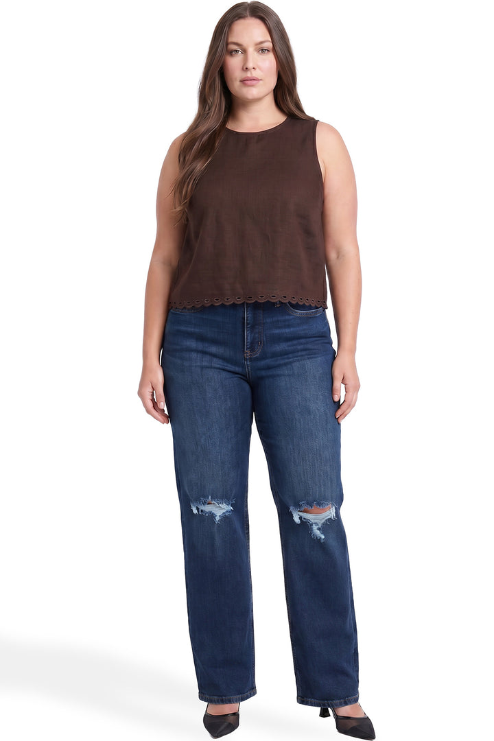 Plus Hailey High Rise Wide Leg Jeans