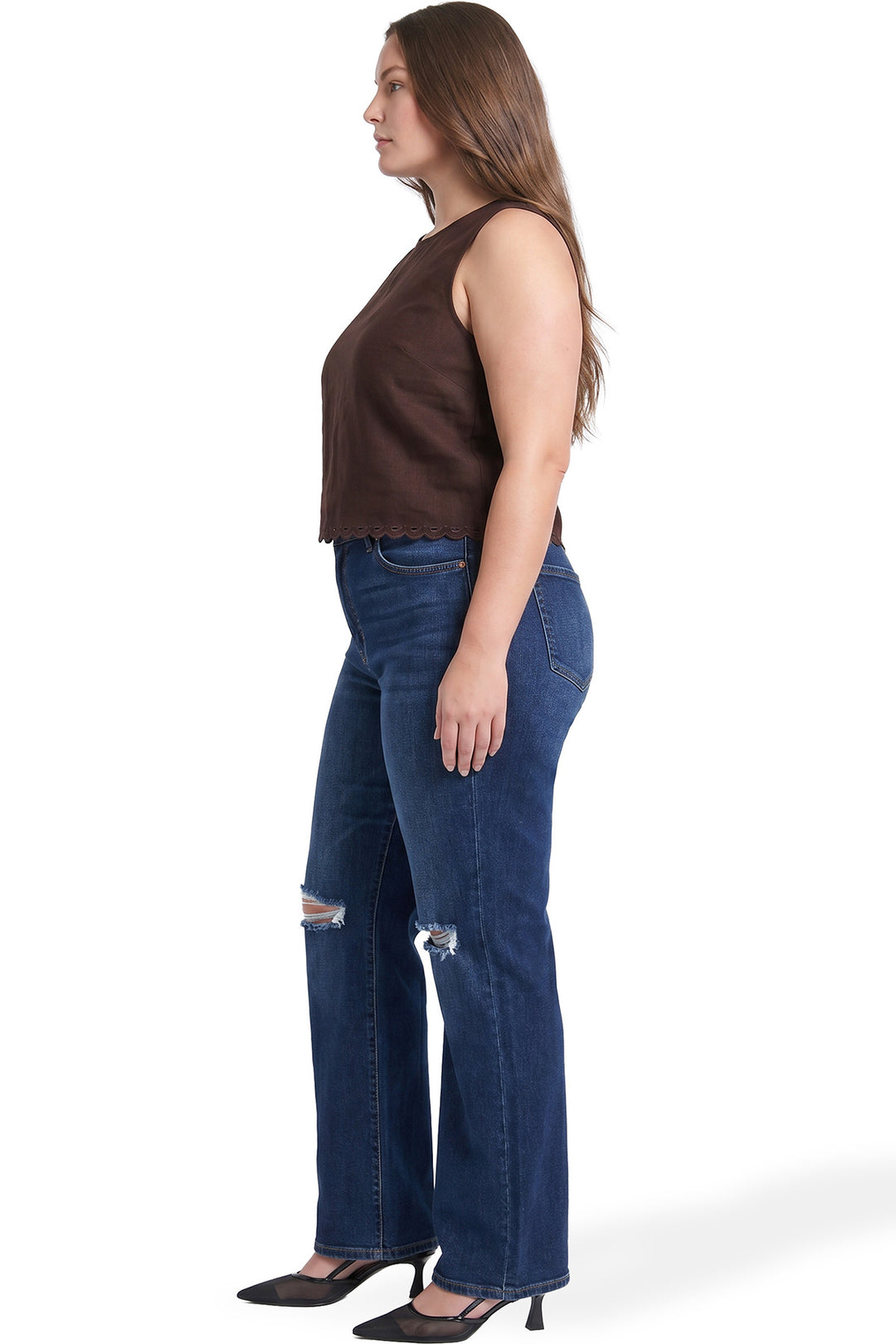 Plus Hailey High Rise Wide Leg Jeans