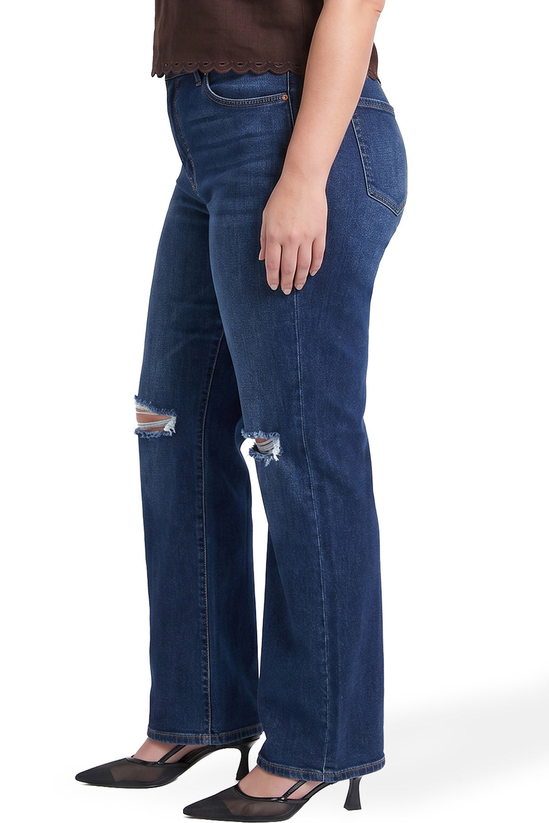 Plus Hailey High Rise Wide Leg Jeans