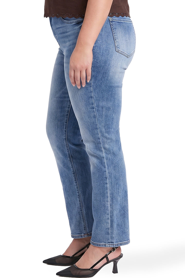 Plus Hailey High Rise Slim Wide Leg Jeans