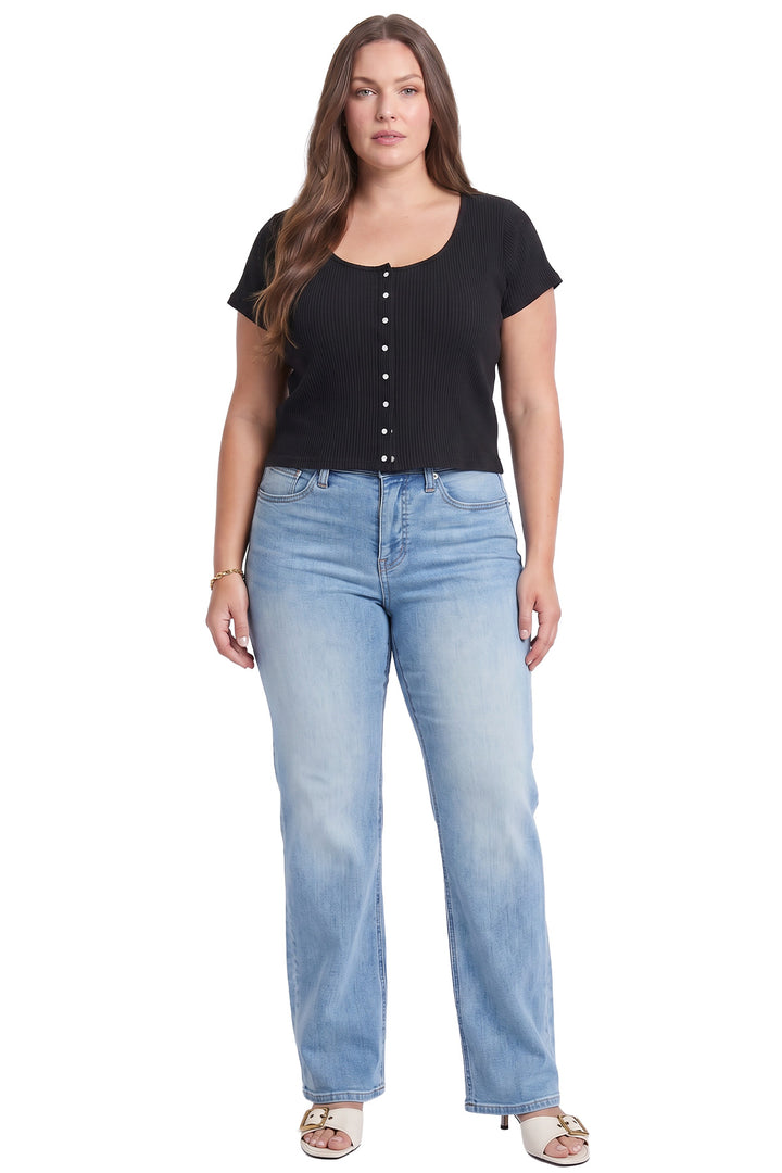 Plus Hailey High Rise Wide Leg Jeans