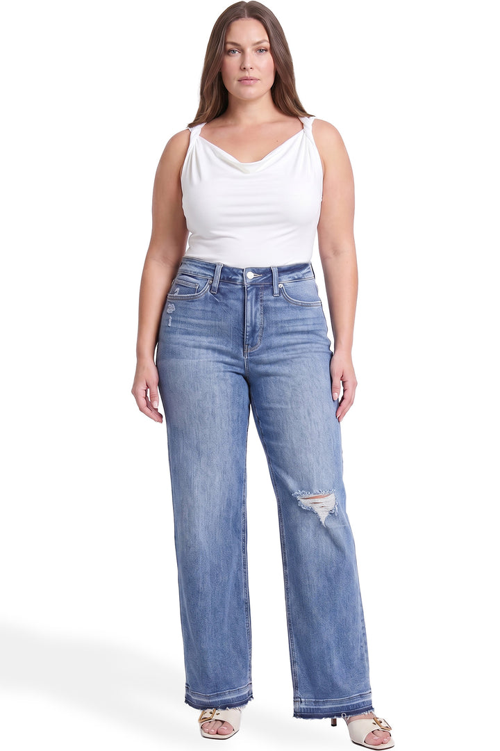 Plus Hailey High Rise Wide Leg Jeans