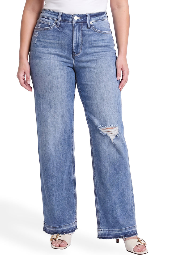 Plus Hailey High Rise Wide Leg Jeans