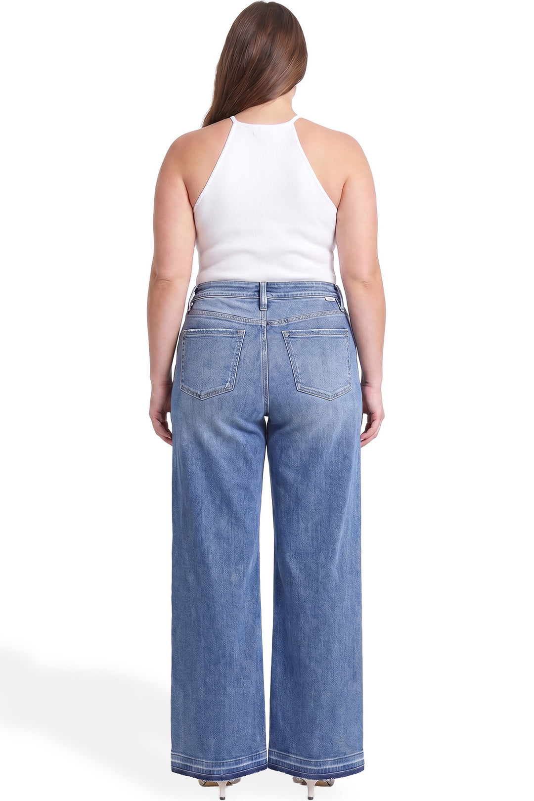 Plus Hailey High Rise Wide Leg Jeans