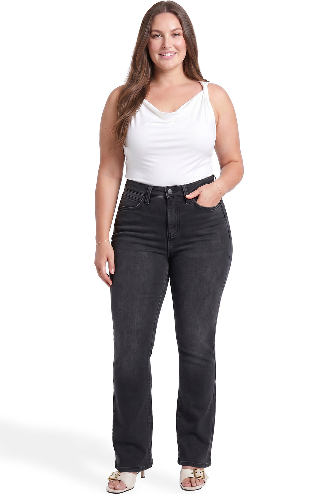 Plus Mia High Rise Slimmers Bootcut Jeans