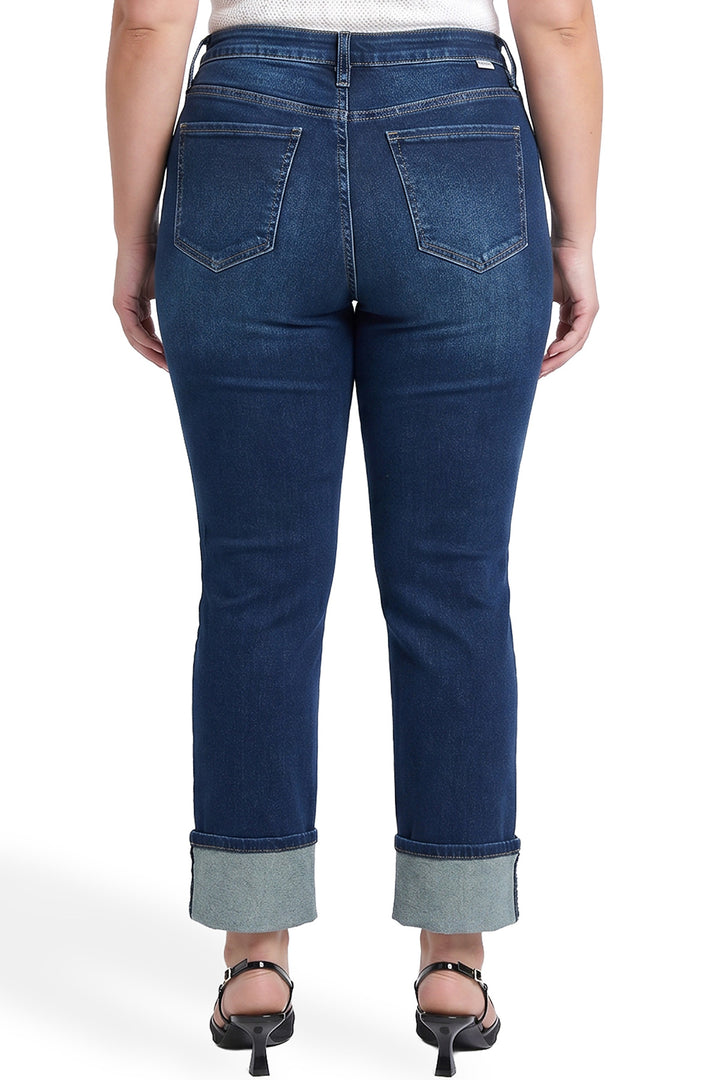 Plus Dylan Cuffed Straight Leg Jeans