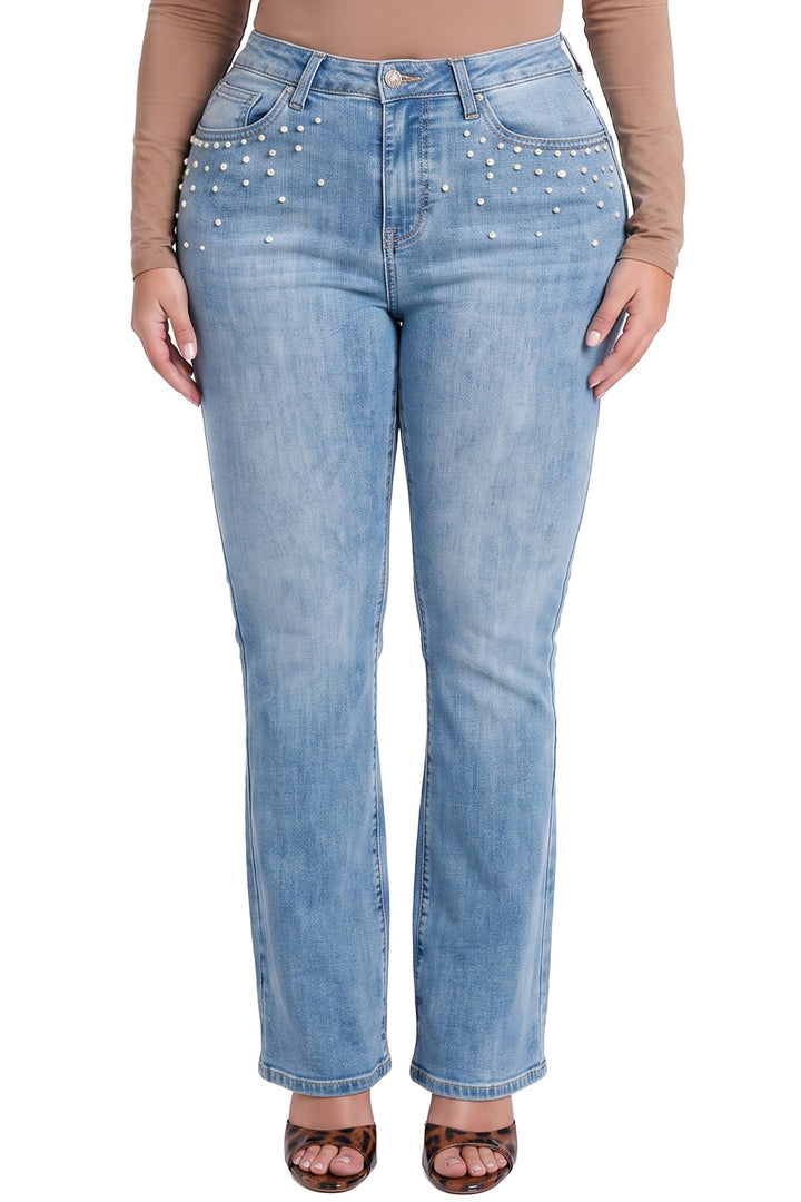 Plus Mia Studded Bootcut Jeans