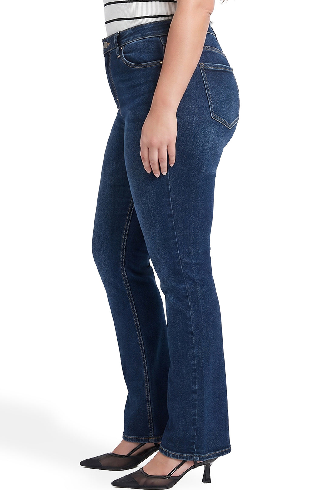 Plus Mia High Rise Crossover Bootcut Jeans