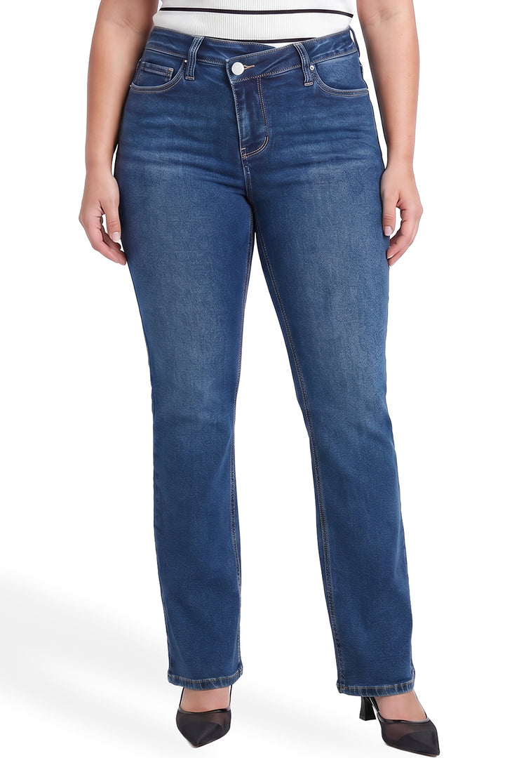 Plus Mia High Rise Crossover Bootcut Jeans