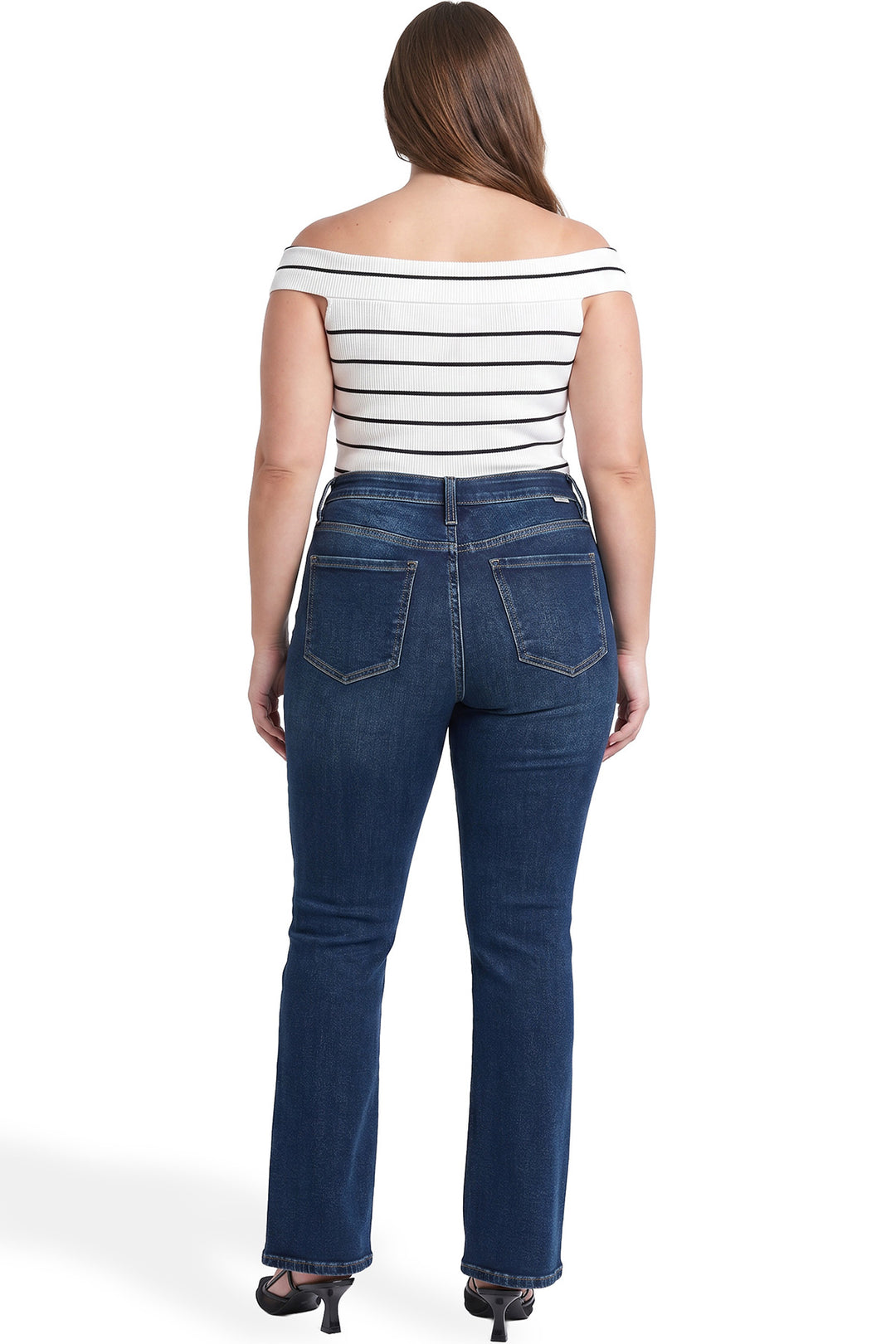 Plus Mia High Rise Crossover Bootcut Jeans