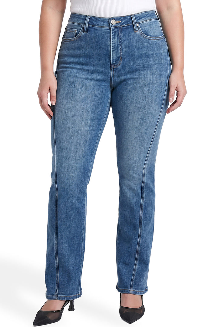 Plus Daisy High Rise Slim Angled Flare Jeans
