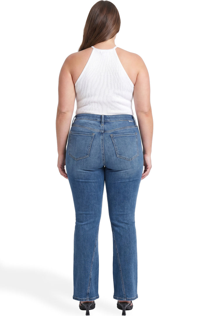 Plus Daisy High Rise Slim Angled Flare Jeans