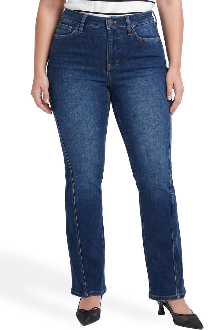 Plus Daisy High Rise Slim Angled Flare Jeans