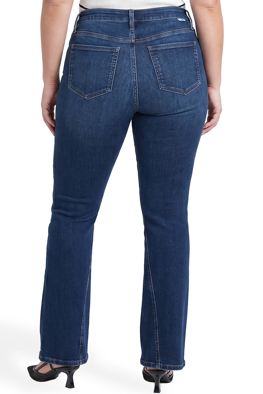 Plus Daisy High Rise Slim Angled Flare Jeans