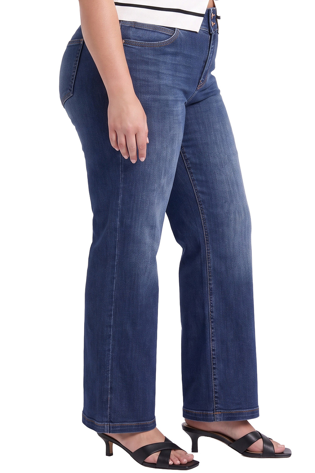 Plus Hailey Western Diva Wide Leg Jeans