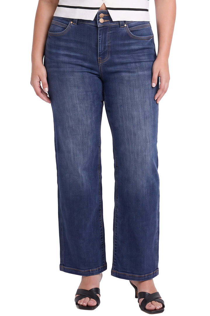 Plus Hailey Western Diva Wide Leg Jeans