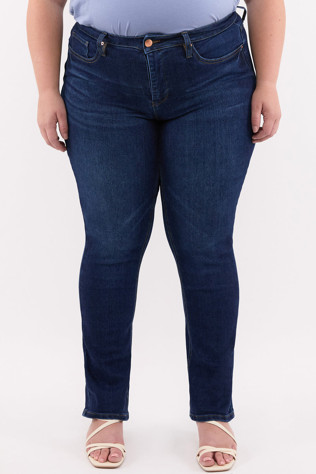 Plus Dylan High Rise Straight Leg Jeans-ZP197232