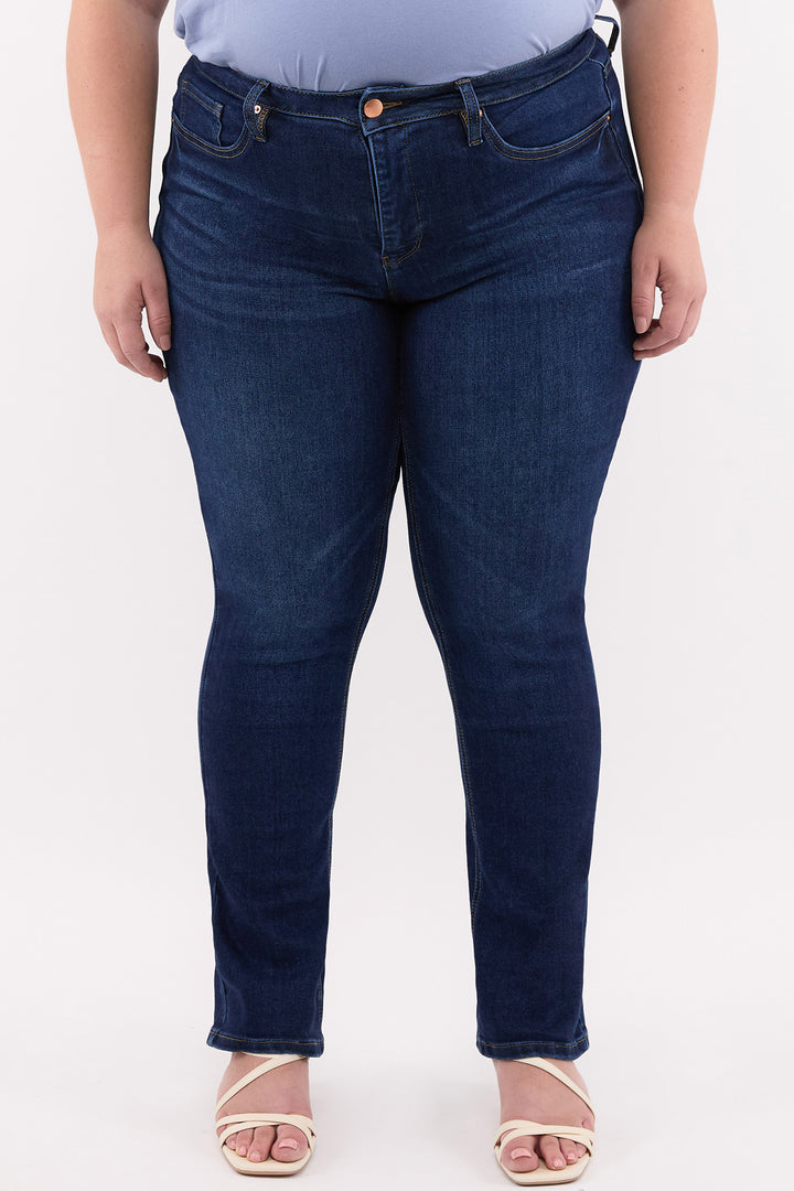 Plus Dylan High Rise Straight Leg Jeans-ZP197232