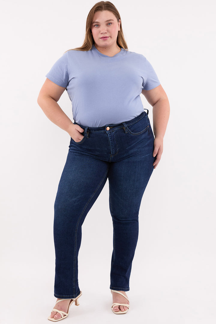 Plus Dylan High Rise Straight Leg Jeans-ZP197232