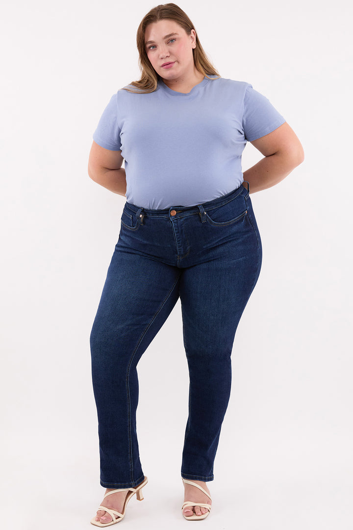 Plus Dylan High Rise Straight Leg Jeans-ZP197232
