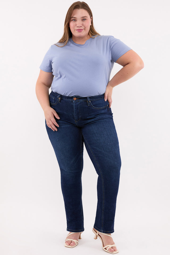Plus Dylan High Rise Straight Leg Jeans-ZP197232
