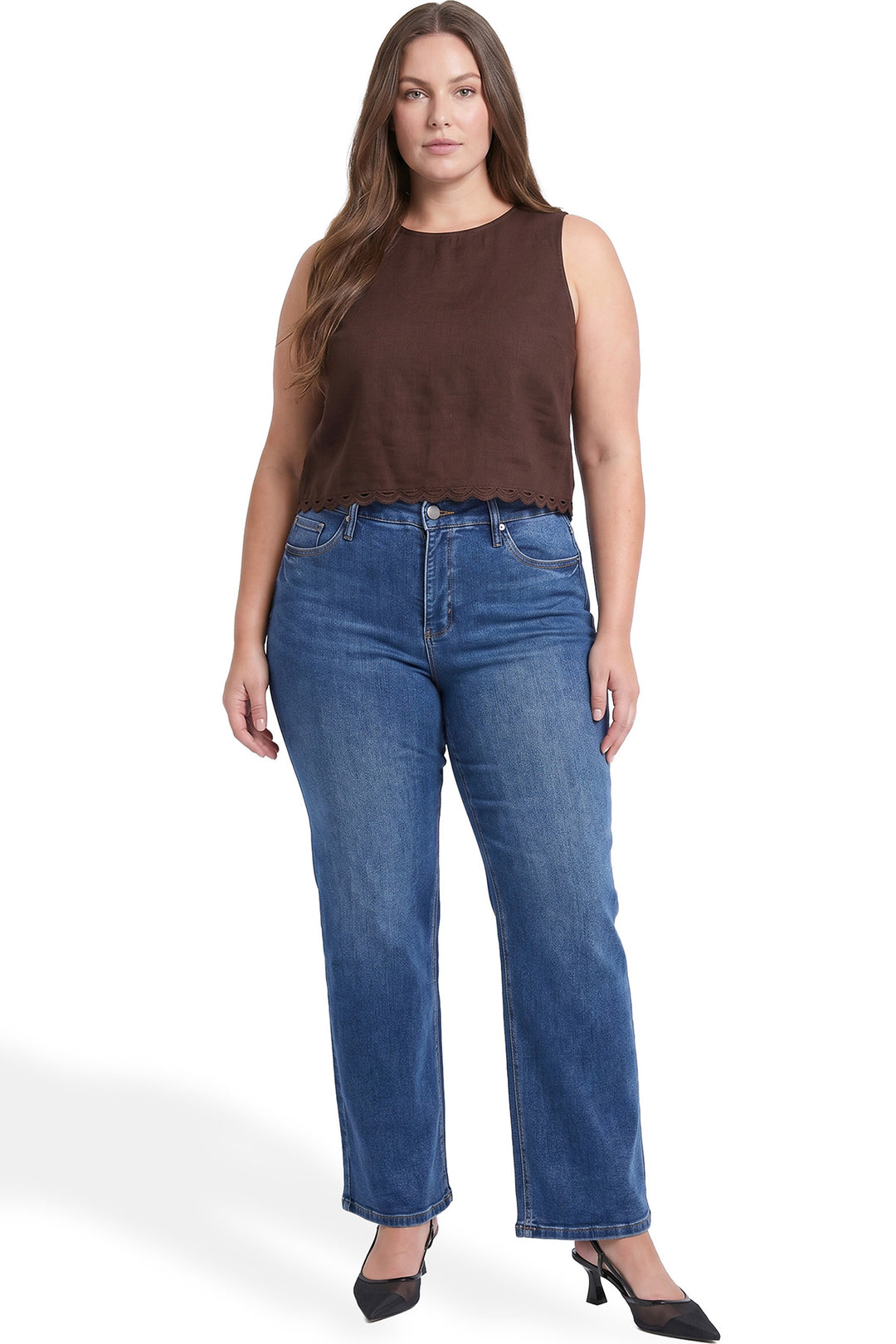 Plus Dylan High Rise Straight Leg Jeans