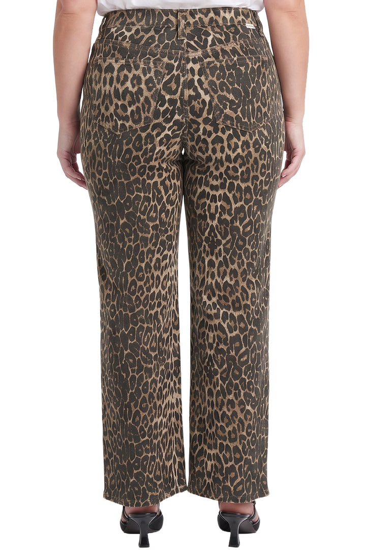Plus Chloe High Rise Printed Wide Leg Jeans