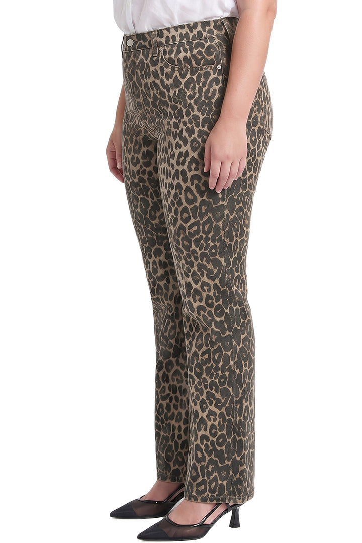 Plus Chloe High Rise Printed Wide Leg Jeans