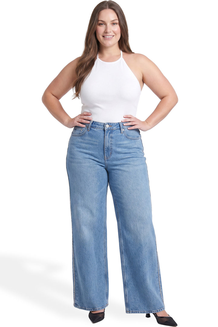 Plus Chloe High Rise Wide Leg Jeans